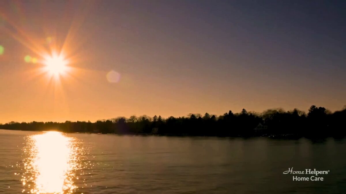 Sunset by Home Helpers photograph symbolizing the funeral preplanning