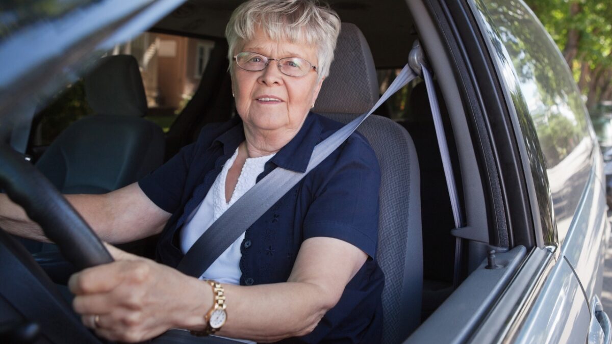 Safe Driving for Seniors, woman driving a car