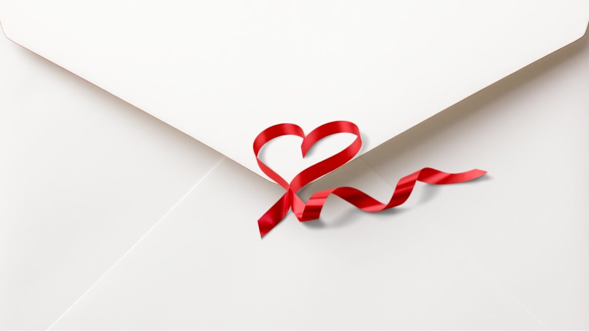 "Letters of Love" envelope.