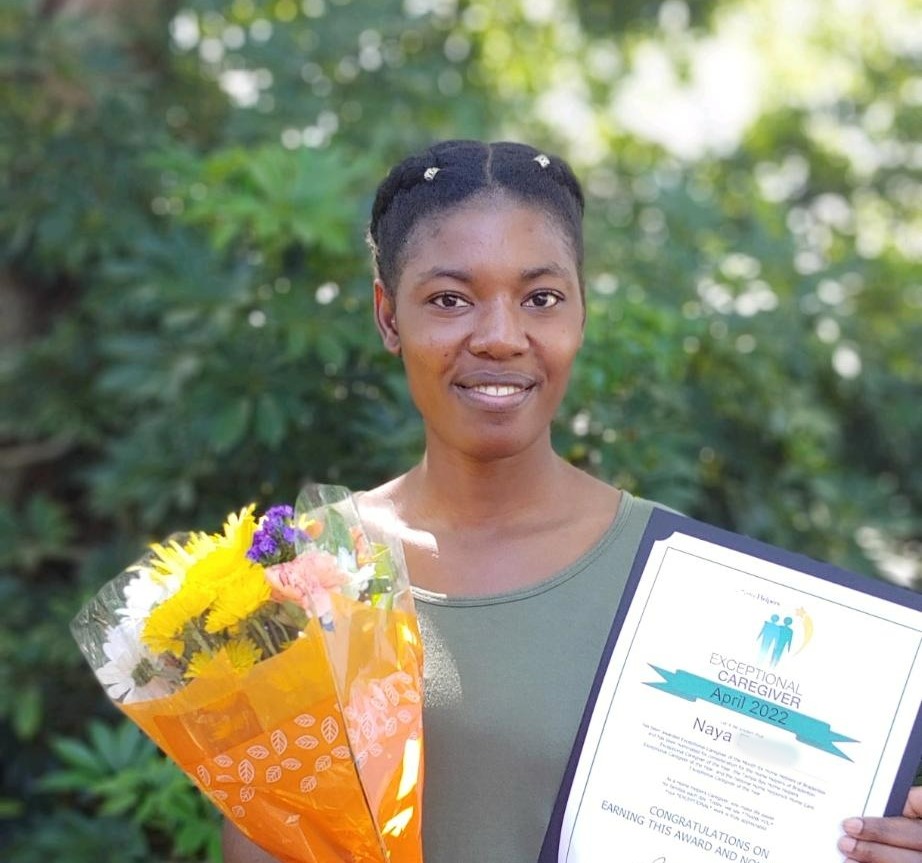 Home Helpers of Bradenton April 2022 Exceptional Caregiver of the Month: Naya