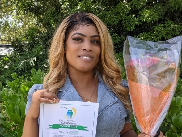 Home Helpers of Bradenton August 2021 Exceptional Caregiver of the Month: Naomie