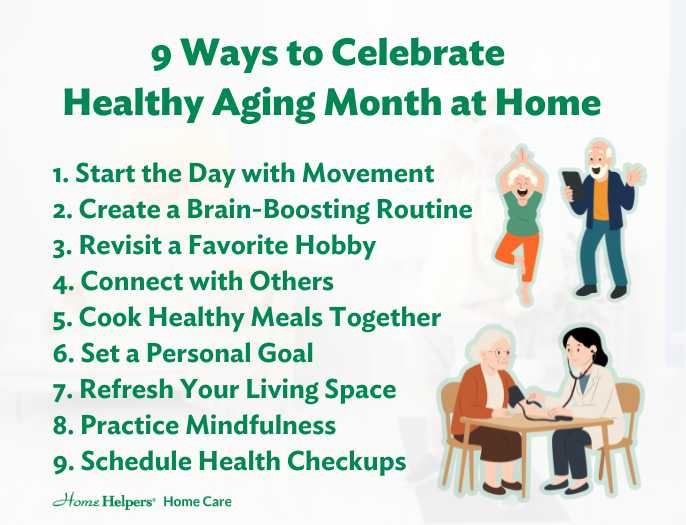 9 Ways to Celebrate Healthy Aging Month at Home