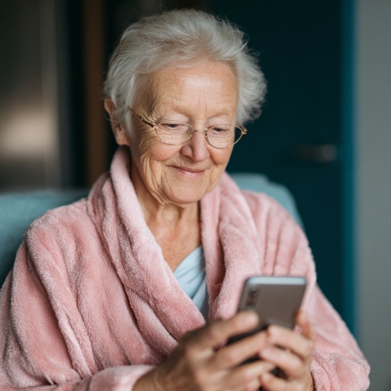 technology, caregivers, families