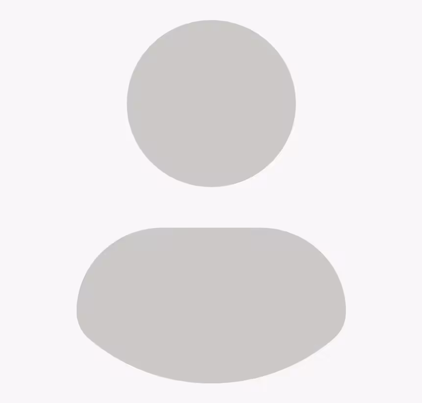 A simple gray user icon with a circular head and shoulders on a white background, representing a generic profile or avatar.