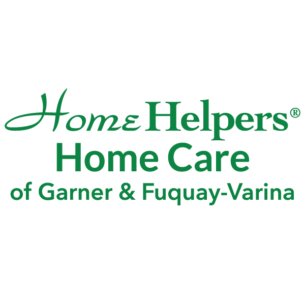 Logo for Home Helpers Home Care of Garner & Fuquay-Varina, featuring green text on a light background.